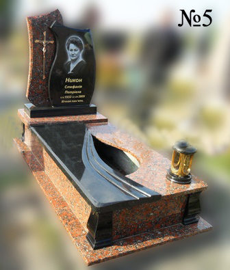 Одинарний гранітний пам'ятник