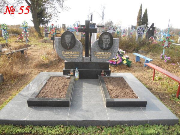 Подвійний гранітний пам'ятник