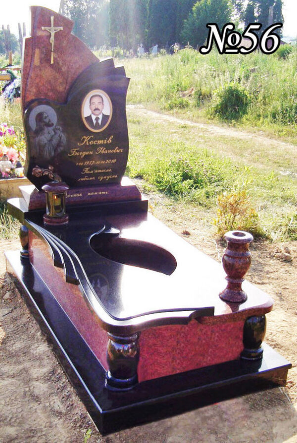 Одинарний гранітний пам'ятник