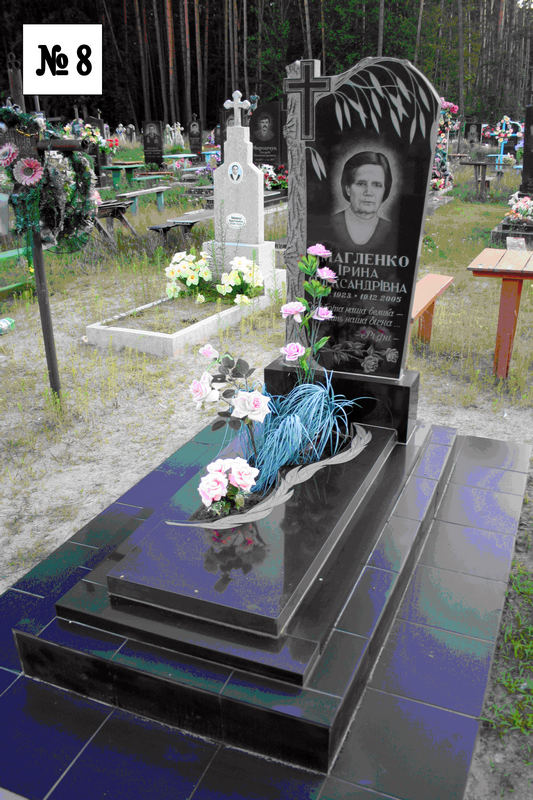 Одинарний гранітний пам'ятник