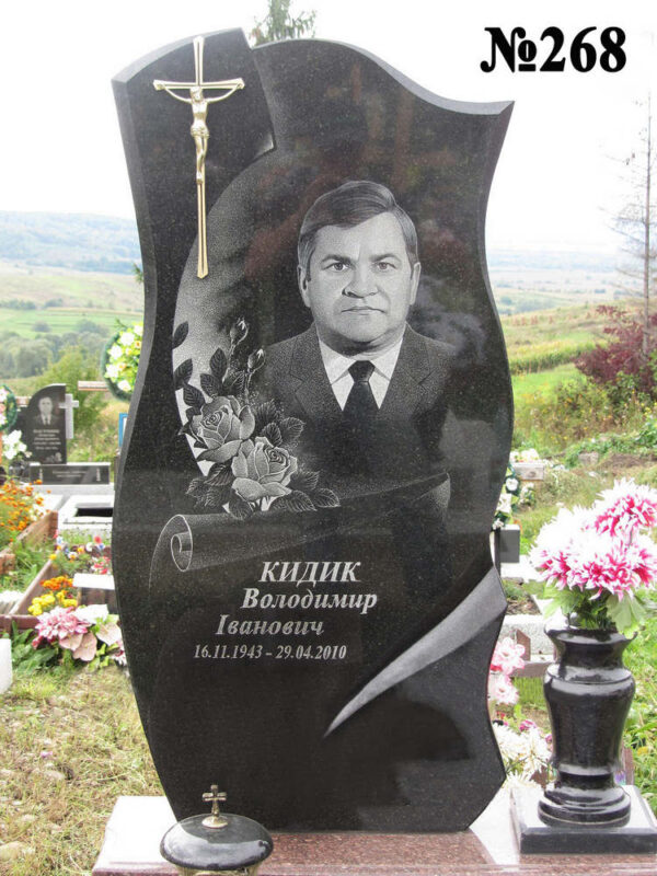 Одинарний гранітний пам'ятник