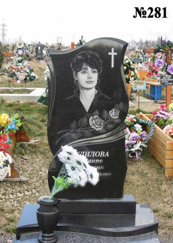 Одинарний гранітний пам'ятник
