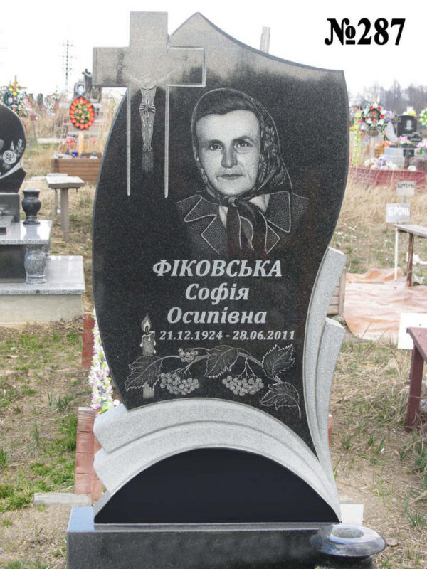 Одинарний гранітний пам'ятник