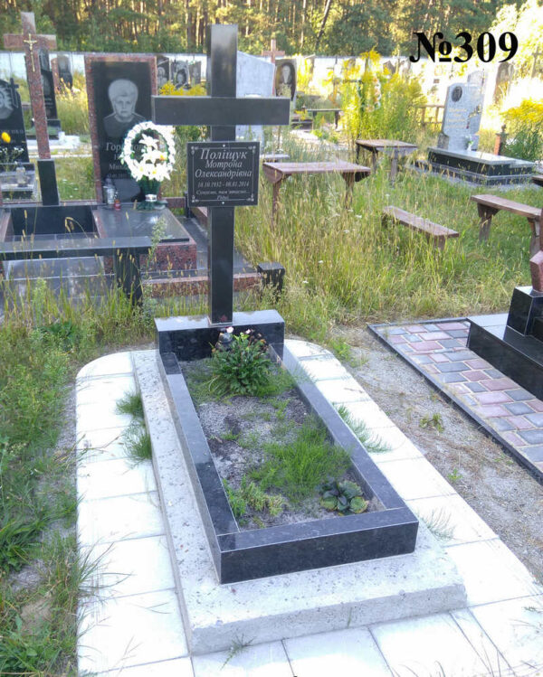 Одинарний гранітний пам'ятник