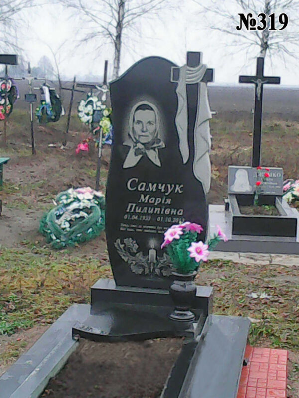 Одинарний гранітний пам'ятник