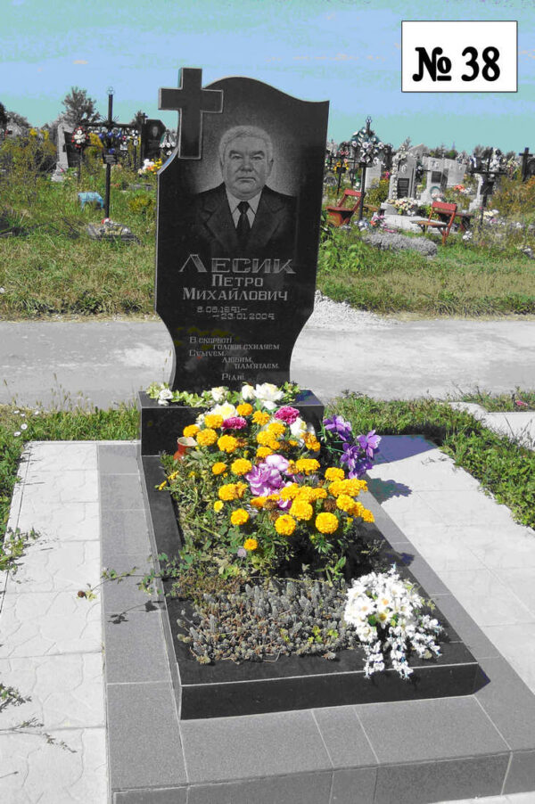 Одинарний гранітний пам'ятник