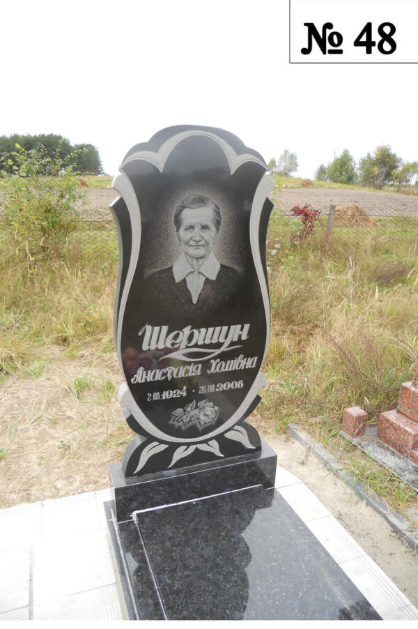 Одинарний гранітний пам'ятник